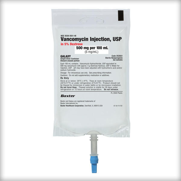 Vancomycin Injection, USP in 5% Dextrose