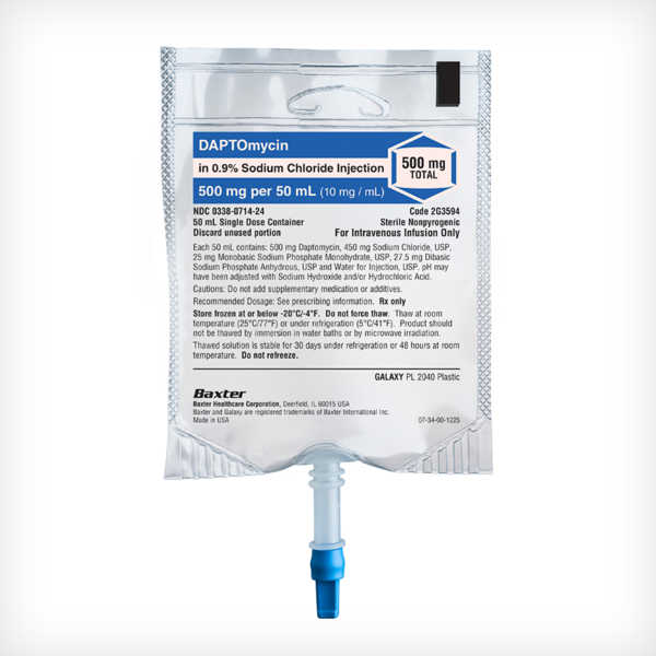  Daptomycin in 0.9% Sodium Chloride premix