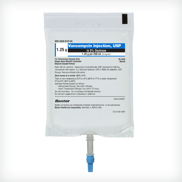Vancomycin Injection USP in 5% Dextrose