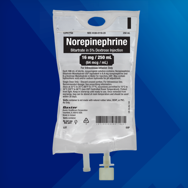 Norepinephrine Bitartrate in 5% Dextrose Injection Premix